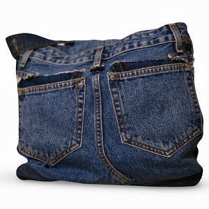 Denim messenger bag